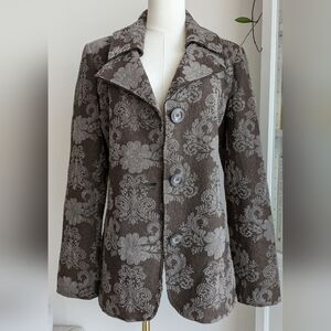 Tribal Jacquard Print Coat Jacket